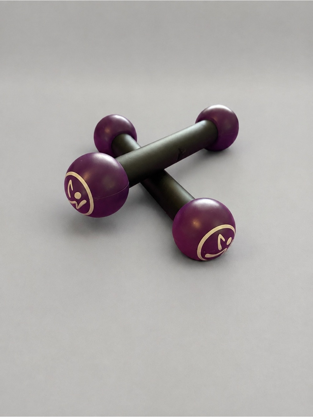 Zumba Purple 2.5 lbs Hand Weights - Lightweight Fitness Dumbbells